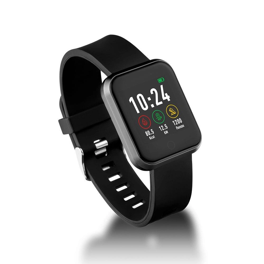 Smartwatch Londres Preto Hr Vivo – Es361