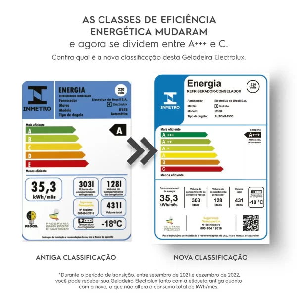 Geladeira Electrolux Frost Free Inverter 431L AutoSense Duplex Cor Black Inox Look (IF55B) - 127V - Image 11