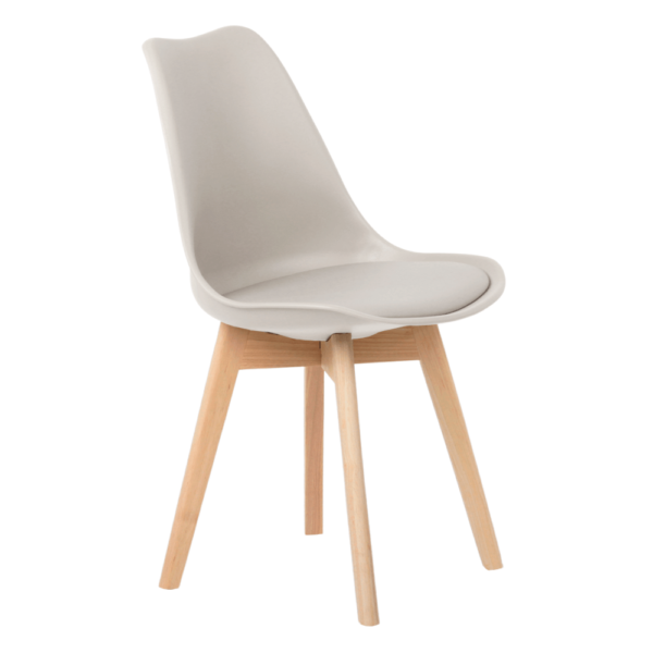 Cadeira Eames Wood Leda Design Assento Acolchoado