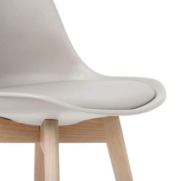 Cadeira Eames Wood Leda Design Assento Acolchoado - Image 6