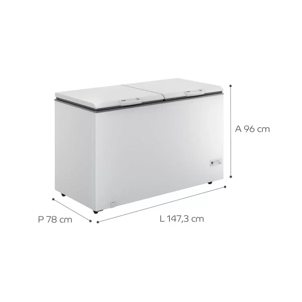 Freezer Horizontal Consul 2 portas 414L CHB42FB - Image 5