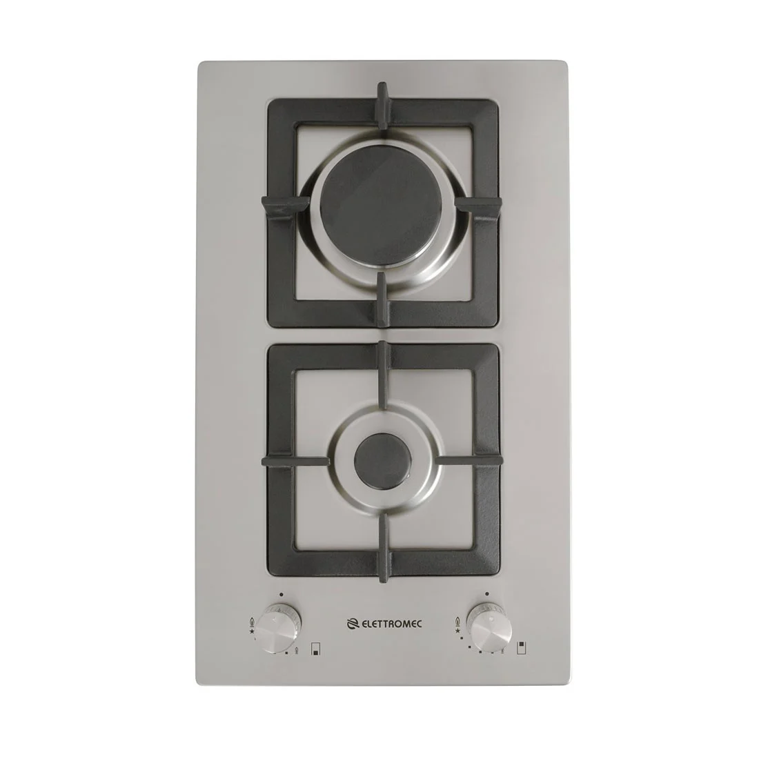 Cooktop Dominó a Gás 2 Queimadores 30 cm Inox Quadratto DG Cooktop Dominó a Gás 2 Queimadores 30 cm Inox Quadratto DG