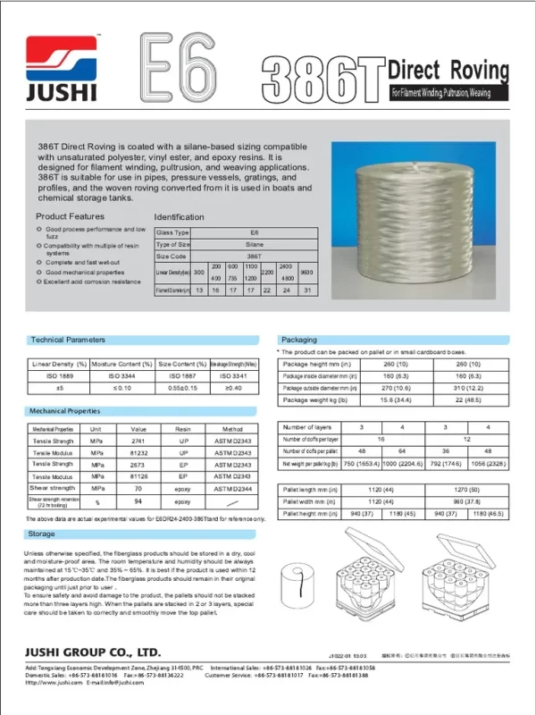 Roving Fibra de Vidro - Direct E6DR22-2200-386T - Image 2