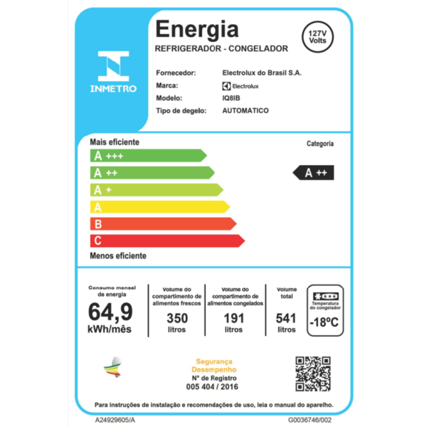 Refrigerador French Door Pro Series Electrolux de 04 Portas Frost Free com 541 Litros FlexiSpace Black - IQ8IB - Image 7