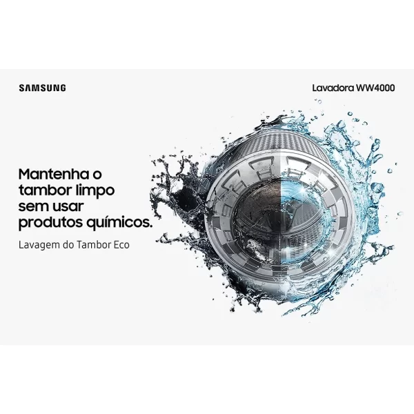 Samsung Lavadora de Roupas WW4000 Digital Inverter 11kg Inox 220V - Image 9