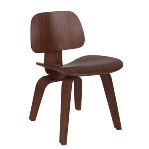 Cadeira Eames Walnut Madeira Cor Marrom Médio Estrutura Da Cadeira Marrom