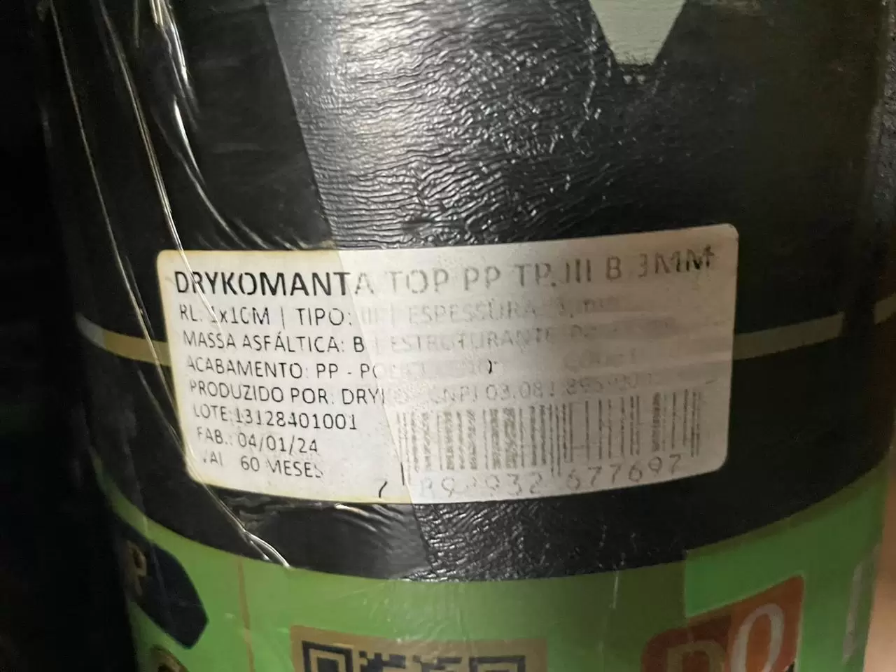 Manta Asfáltica 1mx10m Tipo III Drykomanta - 3mm e 4mm - Imagem 4