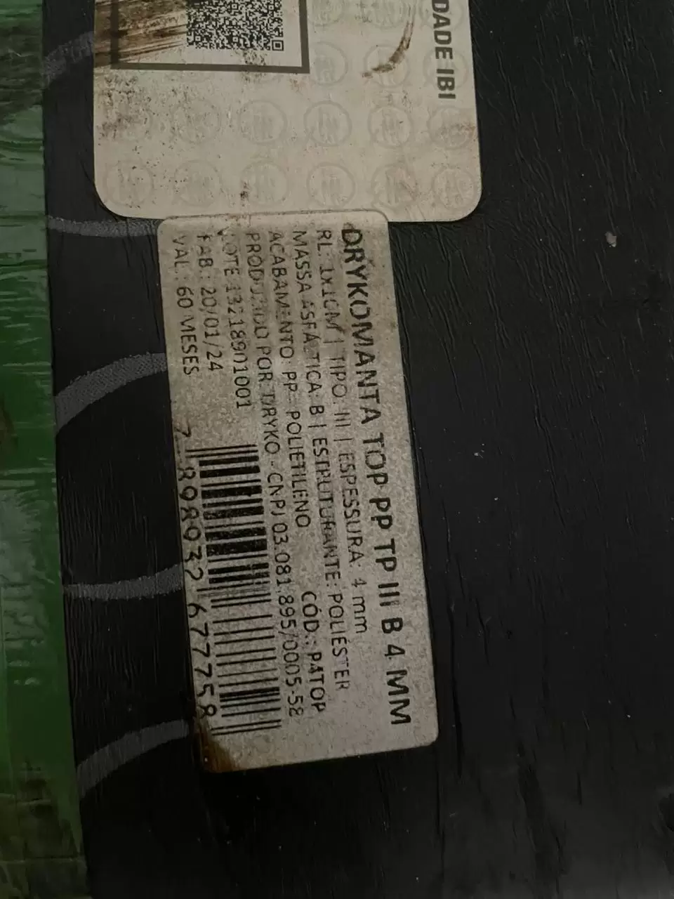 Manta Asfáltica 1mx10m Tipo III Drykomanta - 3mm e 4mm - Imagem 2