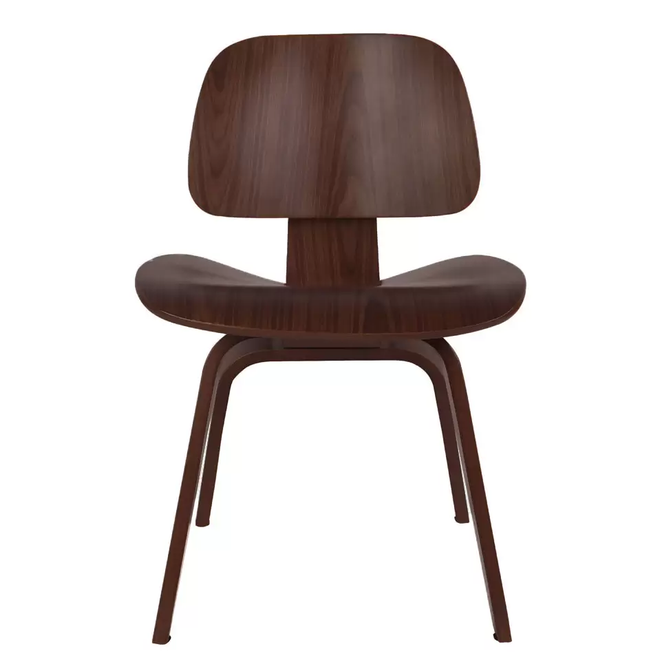 Cadeira Eames Walnut Madeira Cor Marrom Médio Estrutura Da Cadeira Marrom - Imagem 4