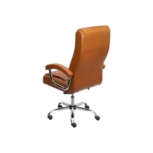 Cadeira Boxbit Office Oslo Rodízio Caramelo com Molas Revestida em P.U. Base Rodízio - Imagem 3
